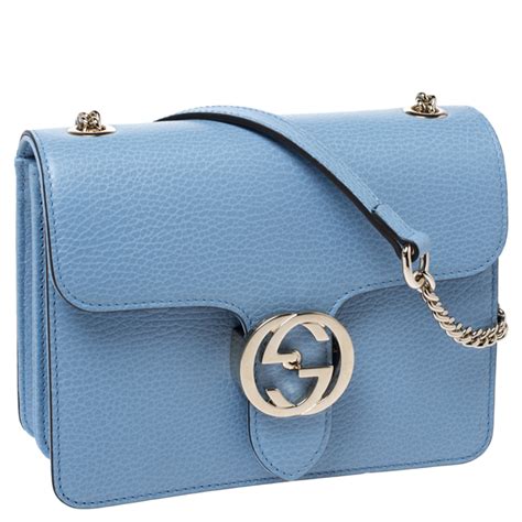 gucci blue surcingle purse